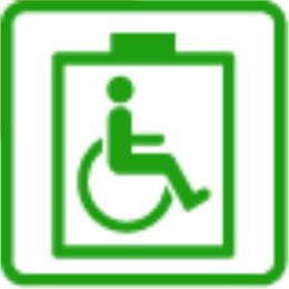 エレベータ　車いすでの利用