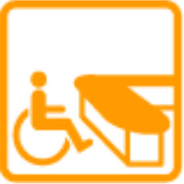 誘導案内 車いす使用者用カウンター台